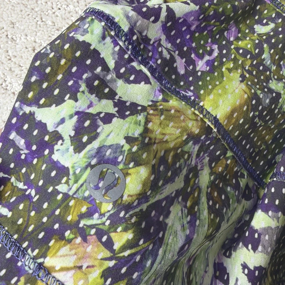 Women's Lululemon Size 4 Pace Rival Skirt Floral Shorts Athletic Pickleball Golf